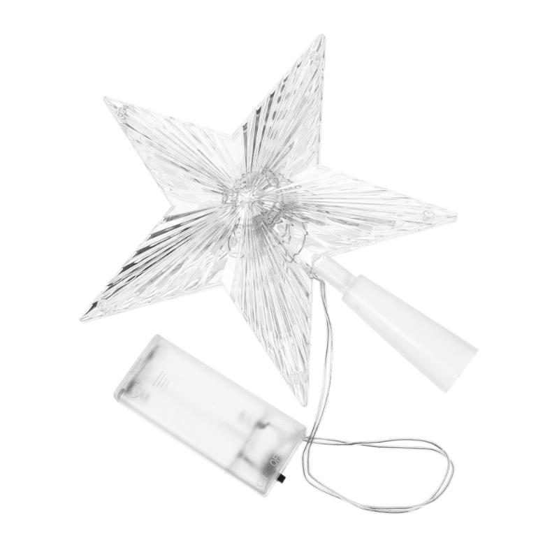 

1Pc Star Topper Practical Christmas Tree Topper Star Lamp Tree for Mall