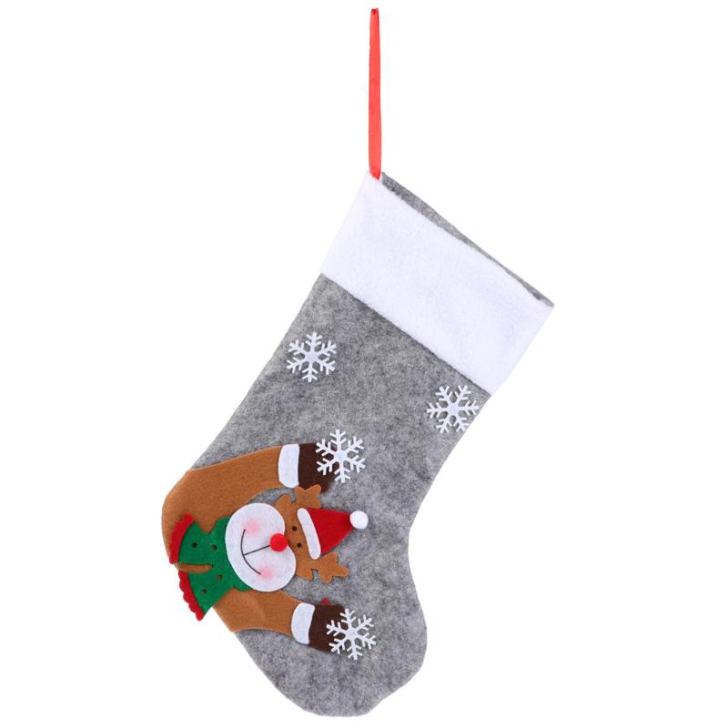 

1pc Christmas Decorative Socks Pendant Luminous Stocking Ornament Xmas Stocking