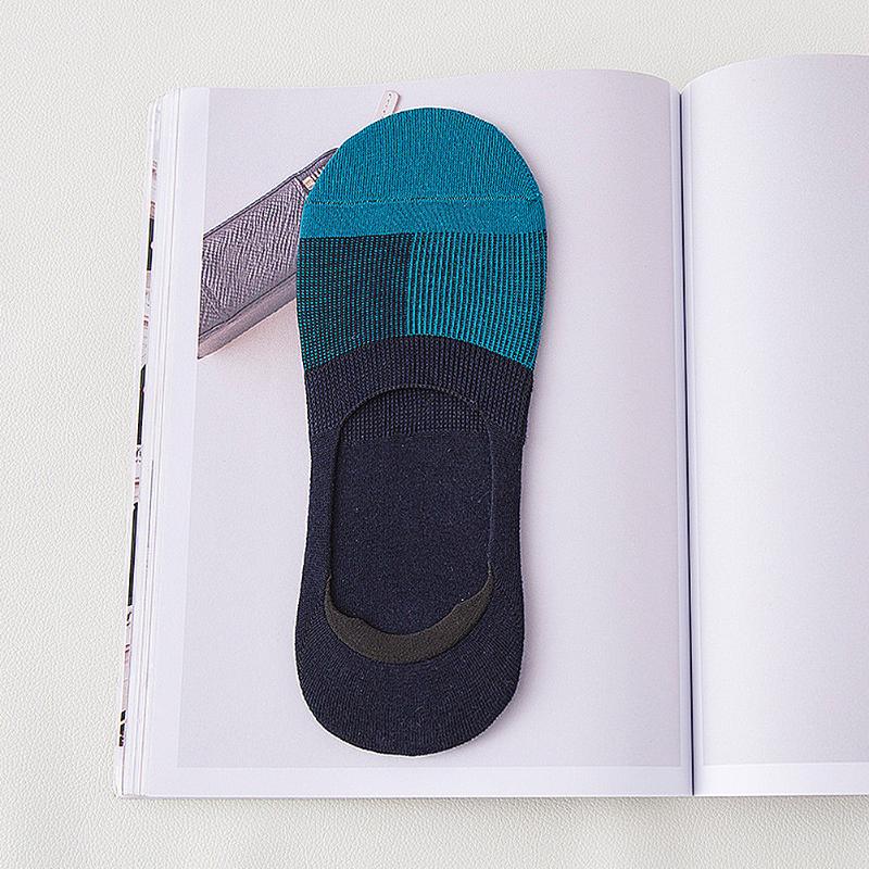 

Boat Non Slip  Invisible Business Summer Low Cut Breathable Cotton Blends Adults Men Socks, Blue