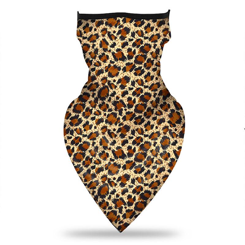 

Women Fashion Leopard Neck Cover Fabric Face Neck Cover Warm Quick Dry Breathable Scarf Windproof Gaiters Outdoor Sports