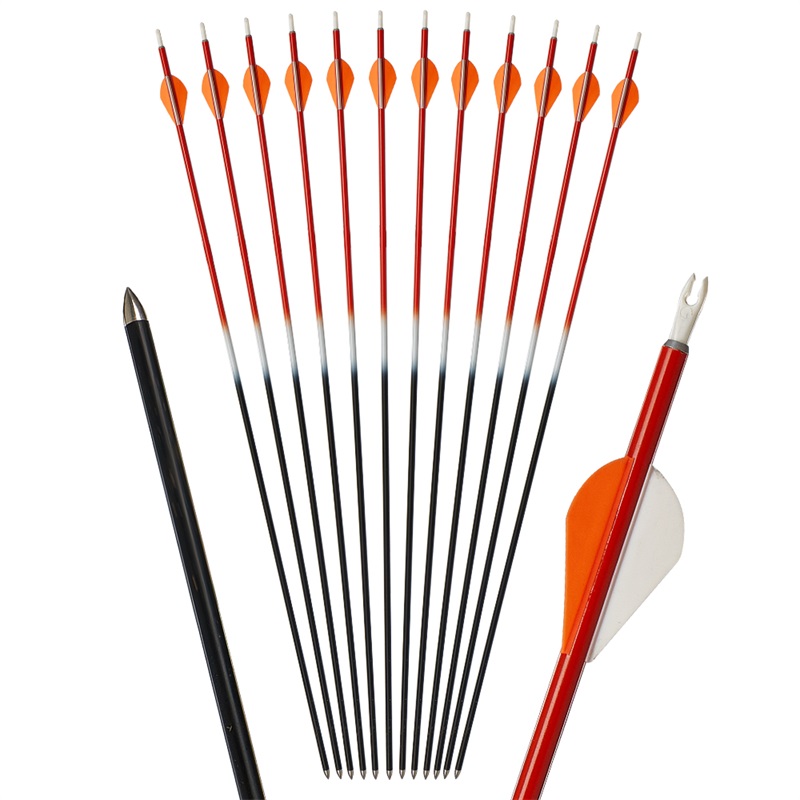 

Recurve bow arrows Carbon Fiber arrows 30 inch mixed carbon arrow for target shooting Blazer feather
