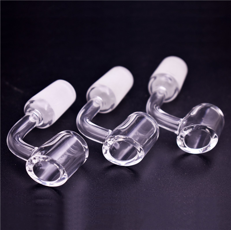 

cheapest 100% Real Quartz 4mm Thickness Domeless Quartz Banger Nail 10mm 14mm 18mm Male and Female for glass water bong oil rigs DHL Free