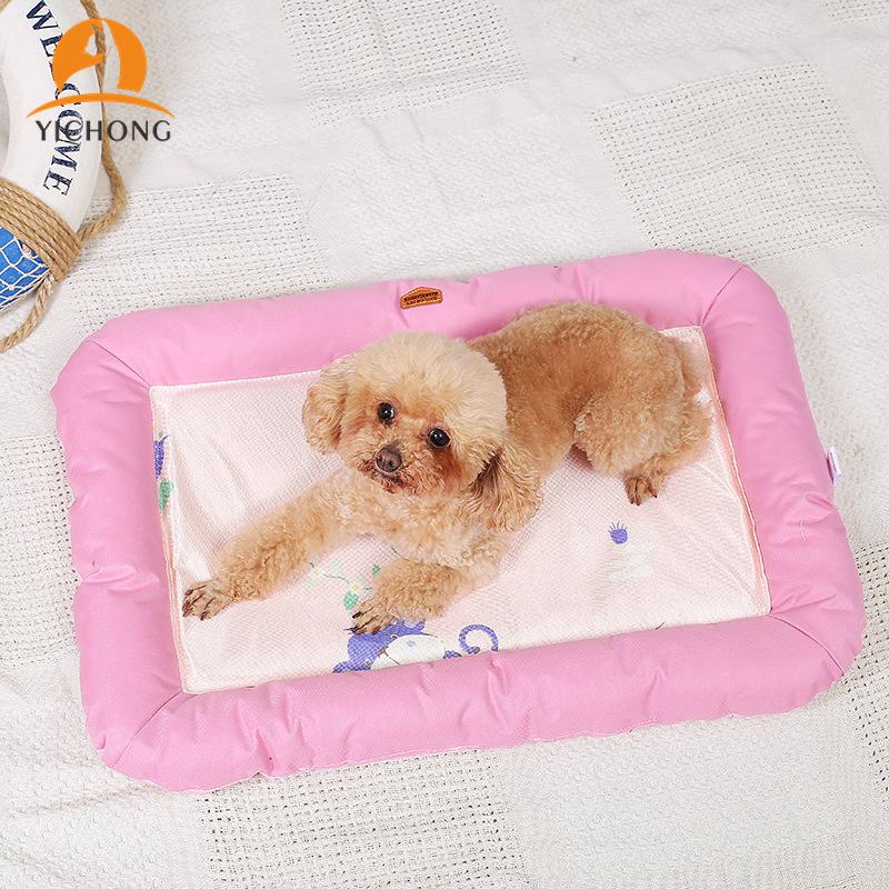 

YICHONG Soft Dog Summer Cooling Mat Cats Kennel Pad Nest House For Small Medium Dog Bed Sofa Mat Pet Accessories YC141, Blue