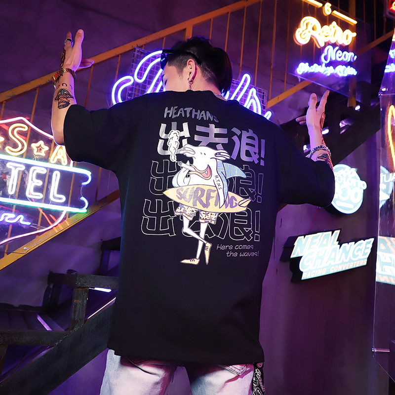 

2021 The New New Fashion Male and Female Short Sleeve Will See Hip Street Chinese-style Lovers Shirt Half Sleeves Ia2k, White