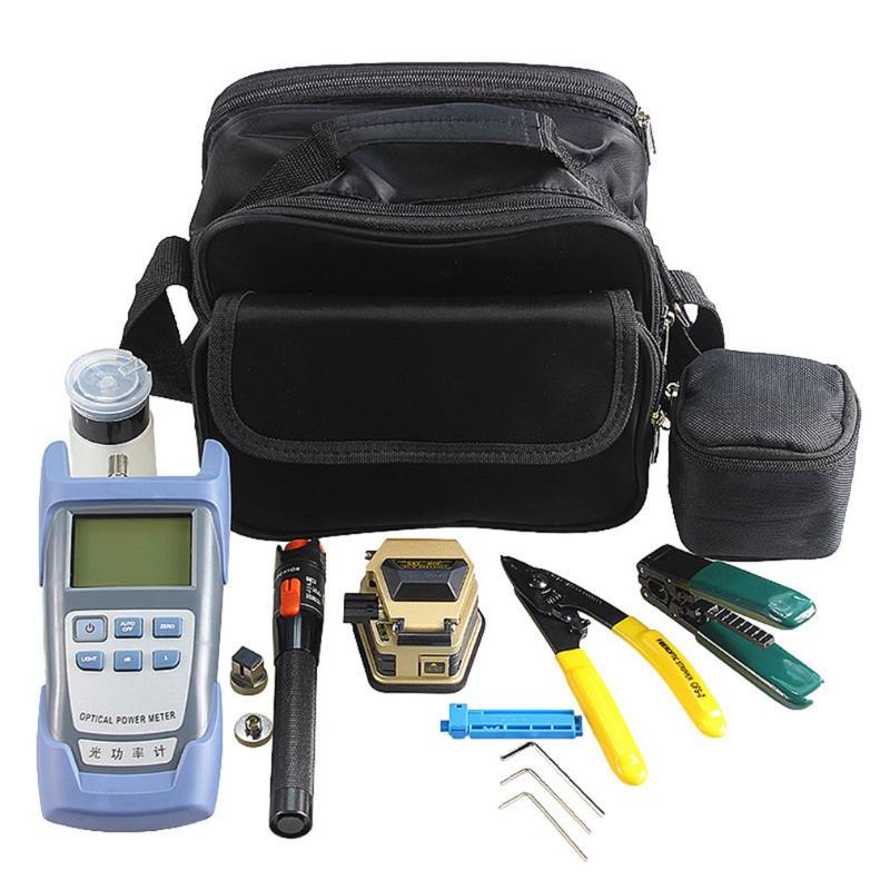 

FTTH Tool Kit with SKL-6C Fiber Cleaver Optical Power Meter 10mW Visual Fault Locator Fiber Optic Stripper