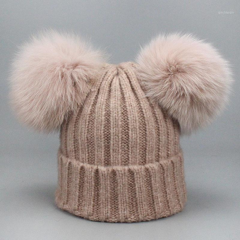

Ladies Winter Warm Hat Knitted Hat Fur Ball Woolen Thick Warm Beanie Wholesale Hedging1
