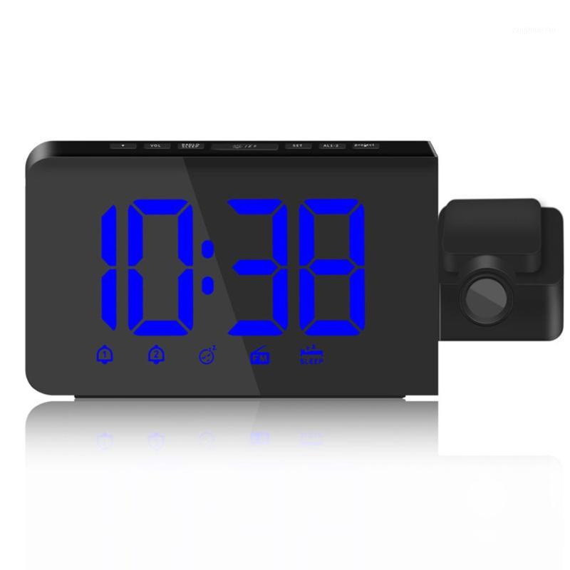 

Other Clocks & Accessories TS-3211 Led Radio Projection Clock Fm Creative Fashion Alarm Snooze Function Projection1