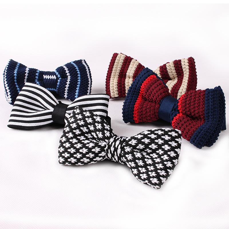 

New Men's Bowtie Formal Knitting Bow Ties Business Wedding for Men Male Dress Shirt Accessories Bow Tie