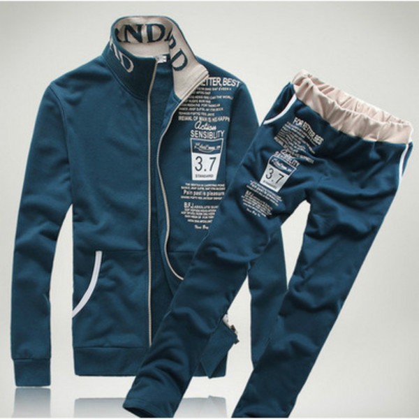 

Mens Hot Selling Tracksuits Mens Casual Active Sets 2020FW Two-piece Suits Men Letter Print Zip Cardigans + Pants Hip Hop Autumn Sets, Black