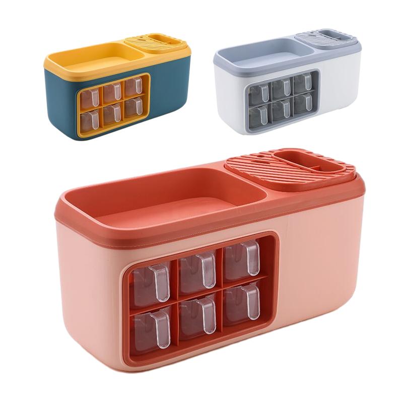 

Kitchen Seasoning Box Seasoning Jar Storage Box Good Luster And Toughness Knife Holder, Chopstick Storage Rack