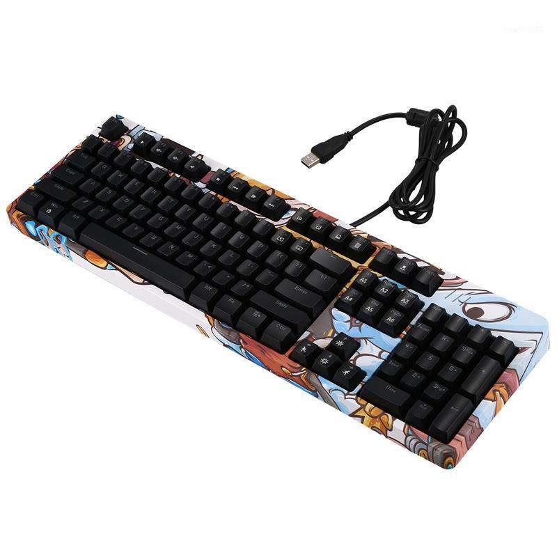 

Graffiti Version Game Mechanical Keyboard High and Low Key Design Two-Color Injection Programmable Keys Laptop Keyboard1
