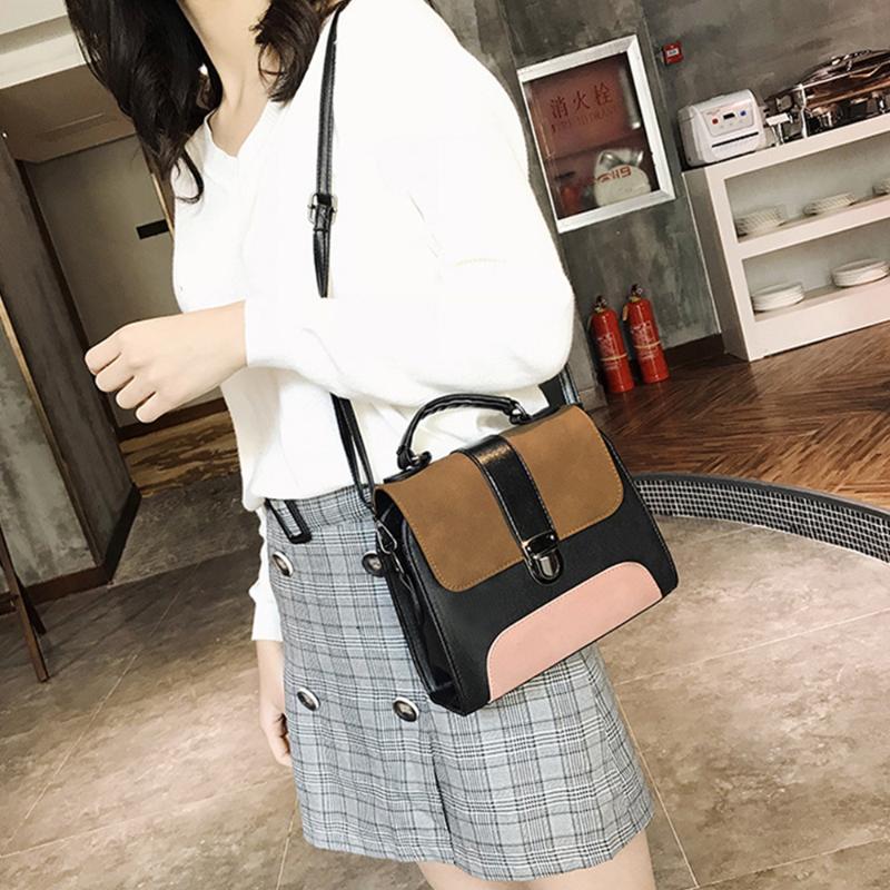 

2021 Handbags Fashion Vintage Simple Shoulder Messenger Brand Female Totes Crossbody Bags Women Leather Handbag, Color3