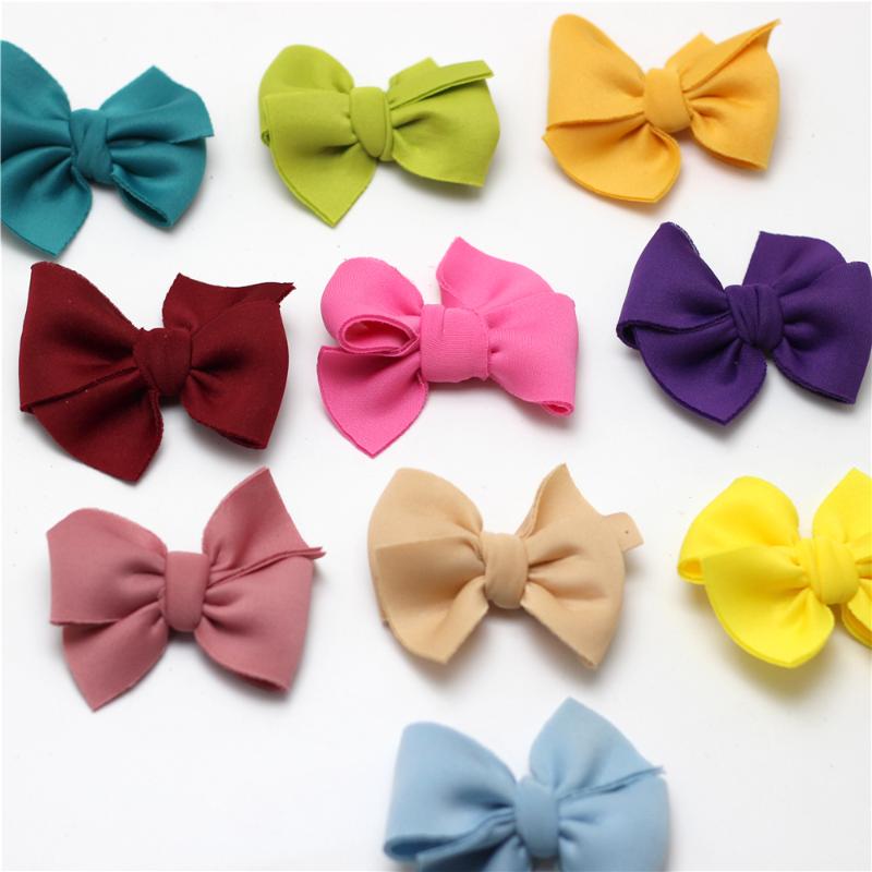 

3.5"Hairbow Baby Barettes Scuba Cotton Bow Hair Clips for Girls Horquillas Haar Speldjes Meisje Hairpin Kids Hair Pins, 20