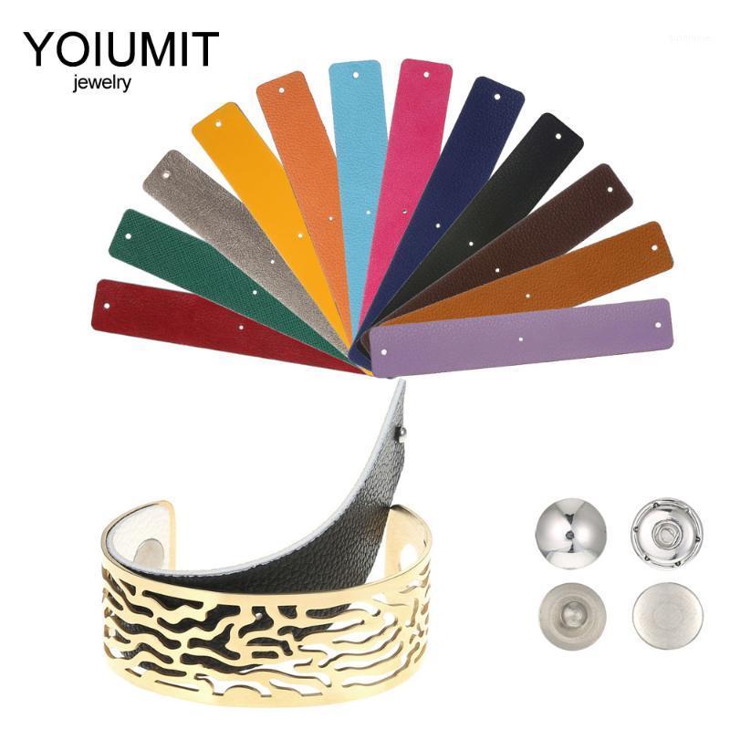 

Cremo Personalized Gold Bangles Bracelets For Women Manchette Femme Bijoux Stainless Steel Interchangeable Leather Bangles1