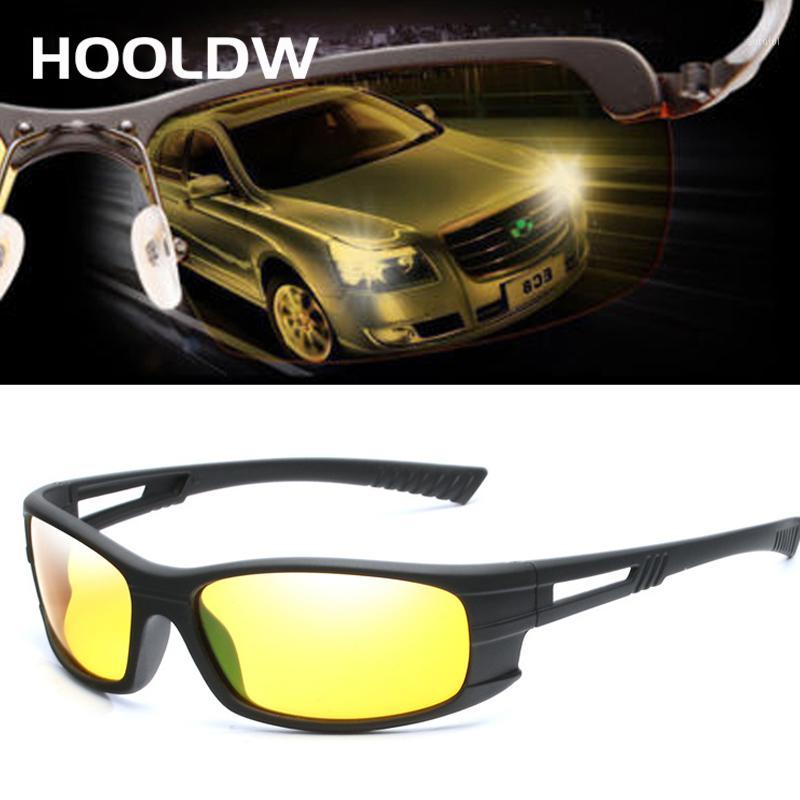 

HOOLDW 2020 Yellow Lens Night Vision Glasses Polarized Sunglasses Men Night Driving Anti-glare Goggles Sun glasses UV400 Oculos1
