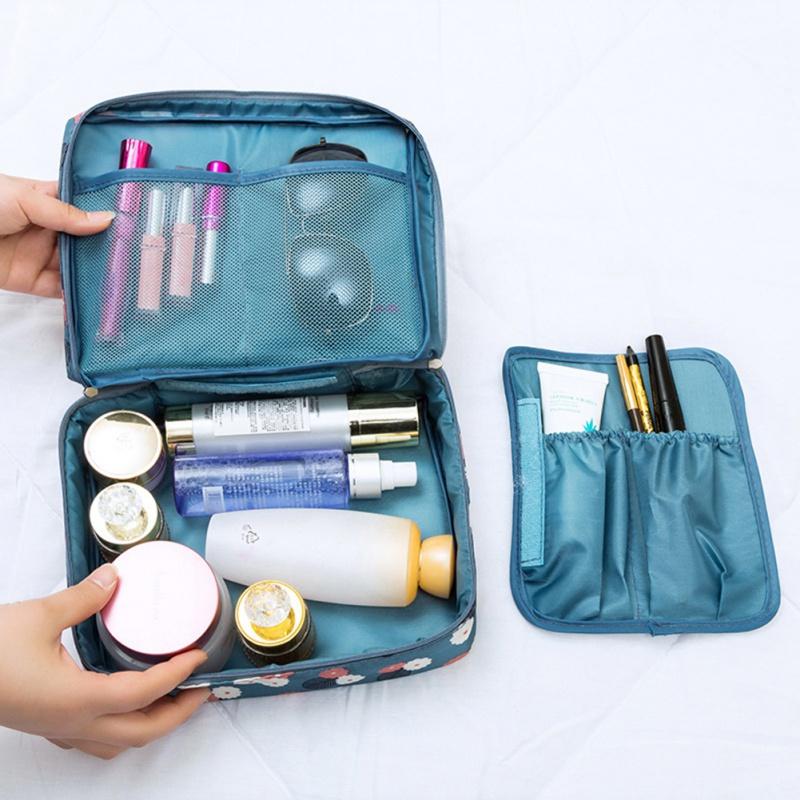 

Multifunction Women Travel Cosmetic Bag Waterproof Makeup Kit Toiletries Wash Organizer Female Storage Pouch Beauty Cases