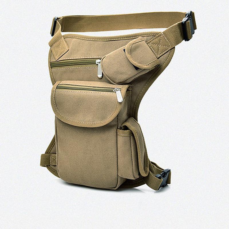 

Men Canvas Waist Drop Leg Bag Thigh Hip Belt Bum Pack Tactical Travel Riding Motorcycle Messenger Shoulder Bags1, Amy green