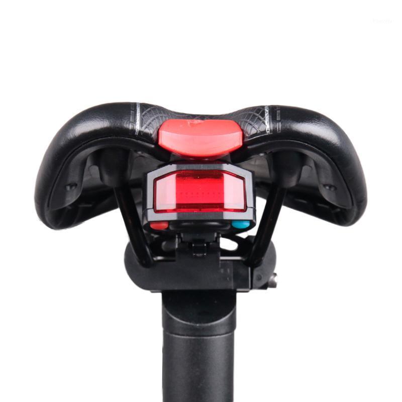 

USB Bicycle Alarm Warning Light Rear Horn LED Light Wireless Anti-Theft Waterproof Rechargeable Remote Control Bike Accessories1