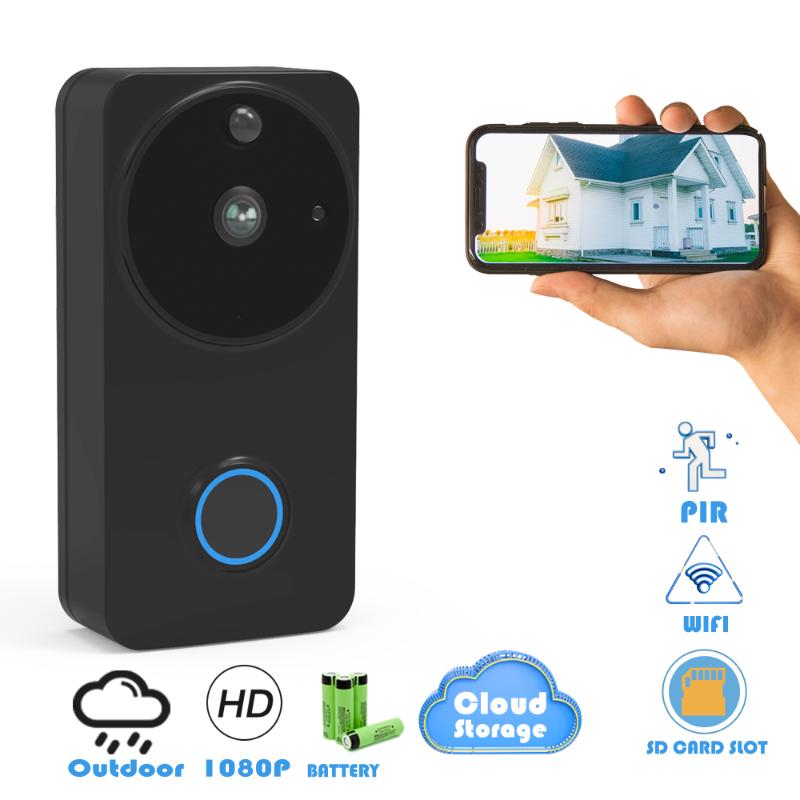 

CTVMAN Wireless IP Doorbell Camera PIR Video Door Phone Battery Doorphone Intercom Security Wifi Doorbells with Ring Chime