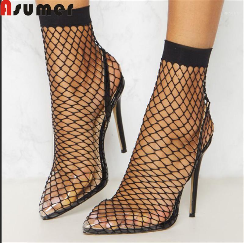 

ASUMER 2021 hot sale new summer shoes woman pointed toe elegant prom sandals women high heels shoes classic ladies1, Nude