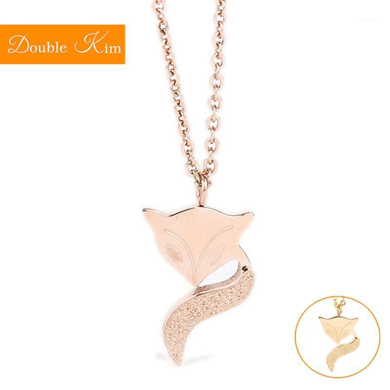 

Small Pendant Necklace Gold Rose Gold Color Titanium Stainless Steel Material Chain Necklaces Fashion Trendy Women Jewelry1