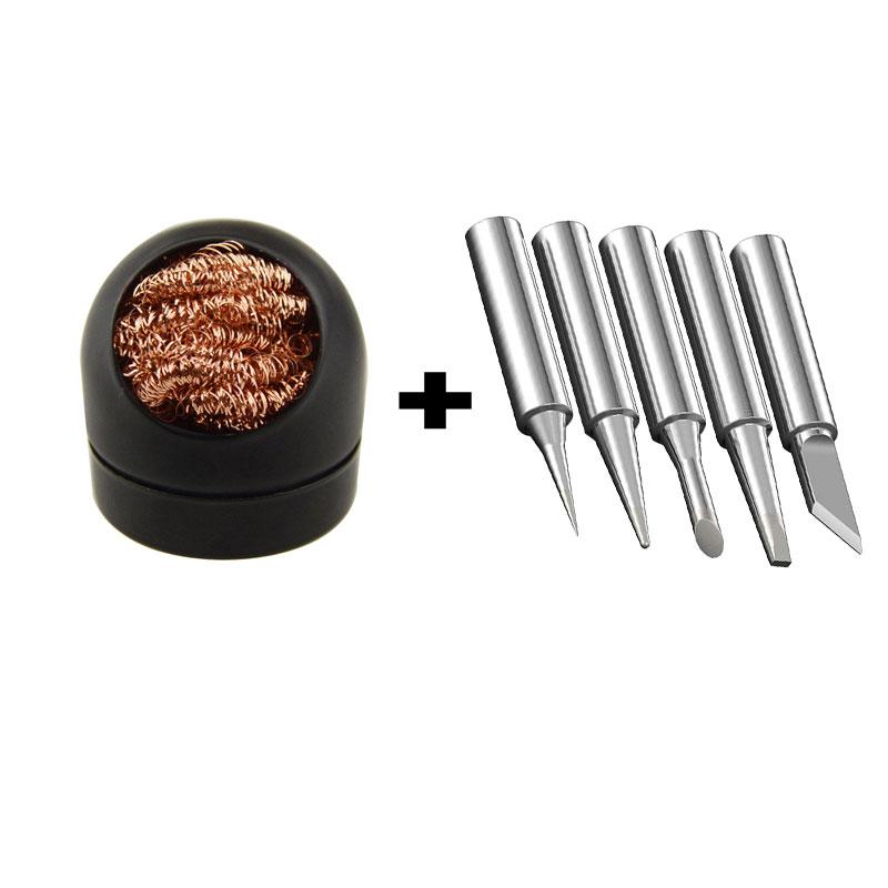 

Wire soldering solder iron tip cleaner ball copper steel wool to remove solder tin residue and clean soldering iron tips