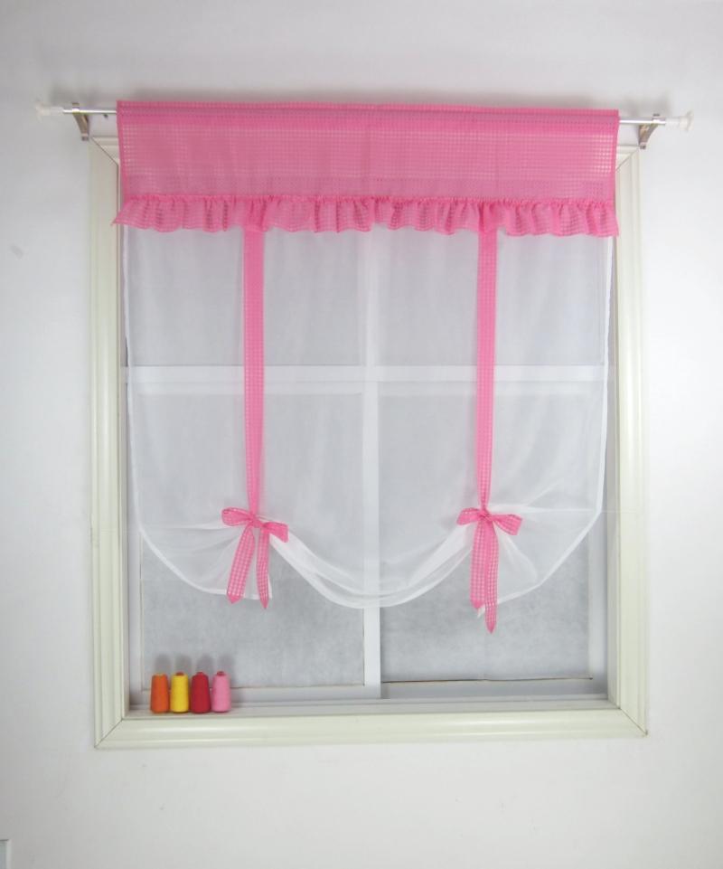 

New Wave Blinds Fashion Stitching Plaid Colors Living Room Balcony Window Curtain 1PCS, Blue