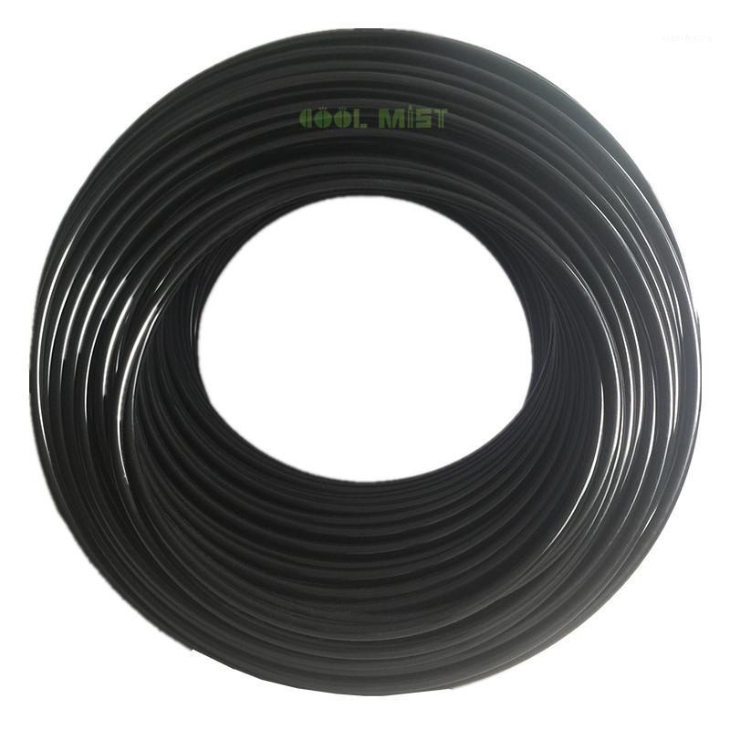 

S092 100M/roll 1/4'' 6.35mm black white PE tube PVC hose grade material for misting kits irrigation system1