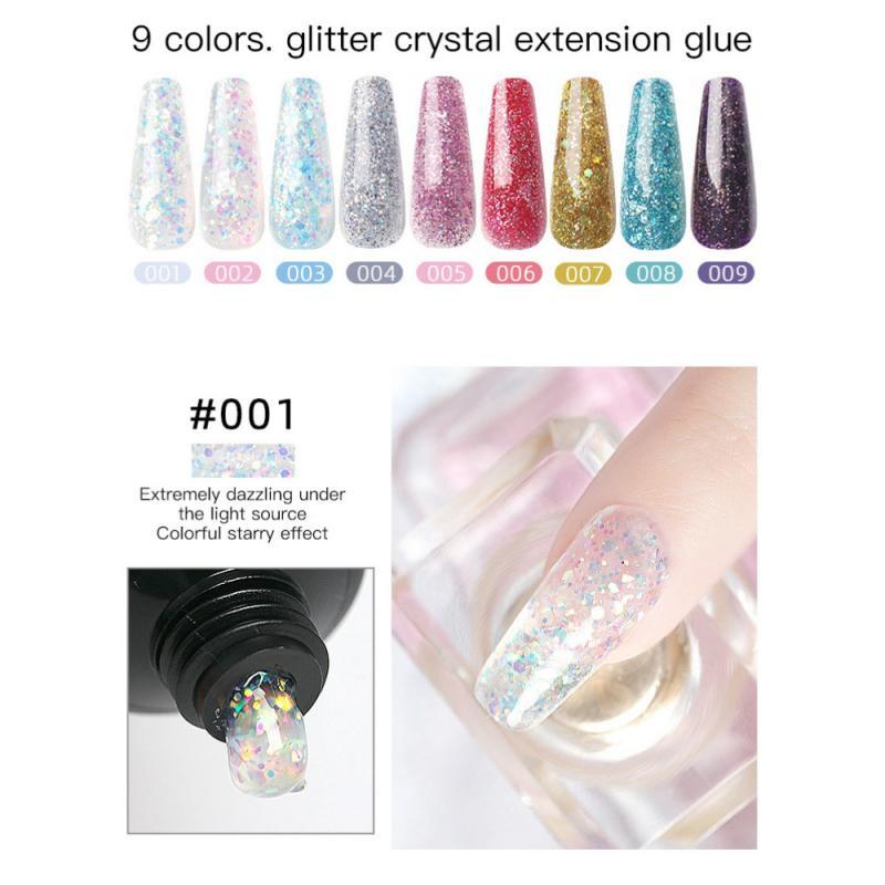 

15ML Nail Acrylic Gel Fine Flash Clear Crystal UV LED Builder Gel Enhancement Slip Solution Quick Extension TSLM2, 05
