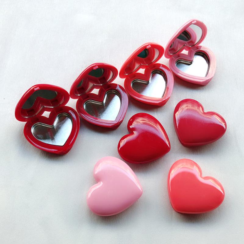 

4PCS Heart Shape Refillable Lovely Shadow Container Empty Bottle Case for Lip Eyeshadow Blusher Cosmetics