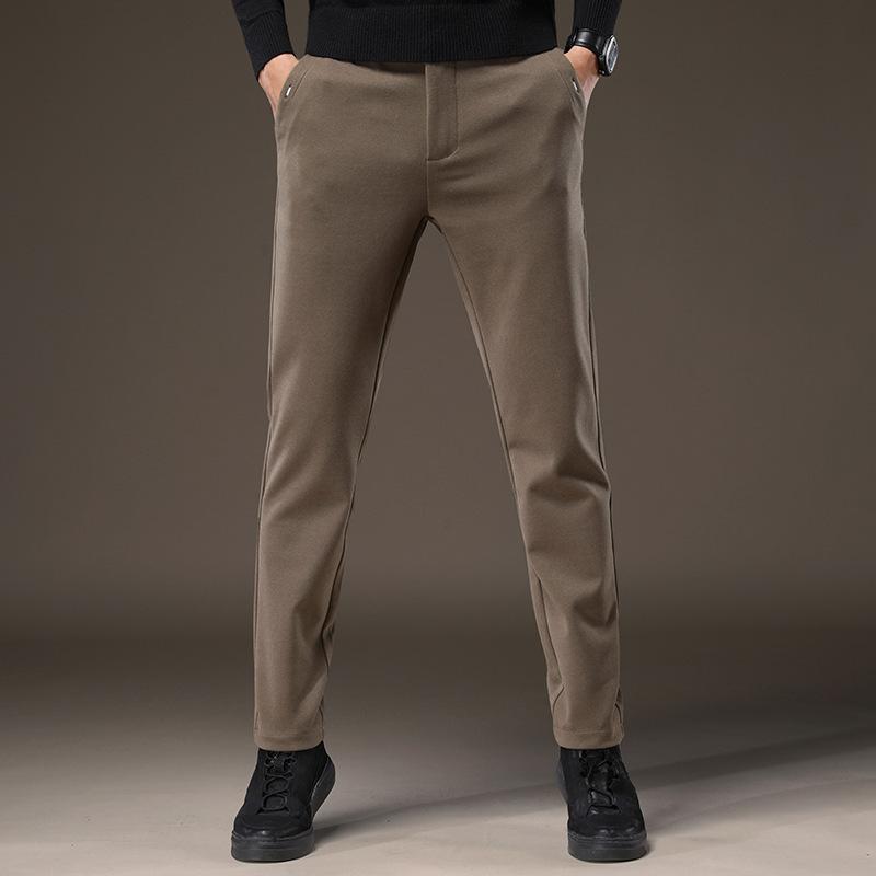 

Men's Pants Brand Spring Autumn Winter Arrival Streetwear Fashion Casual Men Clothing Korean Slim Fit Tie Trousers 38, Black