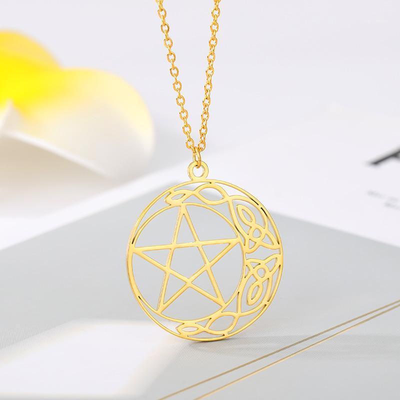 

Fullmetal Alchemist Hollow Star Necklace Japan Anime Souvenir Geometric Summoning Tool Pattern Pendant Necklace1