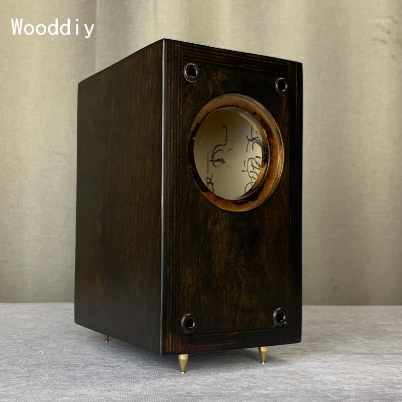 

Wooddiy 3 inch Hifi DIY full range speaker bookshelf mini empty classic cabinet customized hole demensions one pair high quality1