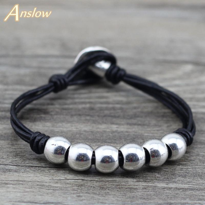 

Anslow Fashion Jewelry Antique Silver Plated Vintage Retro Handmade Charm Wrap Rope Wholesale Gift Dropshipping Gift LOW0591LB