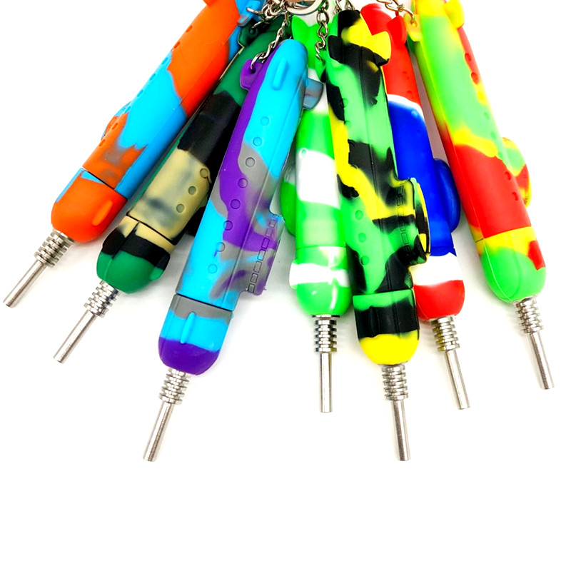 

Water pipes silicone submarine style hand smoking accessories Food-grade silica gel glass