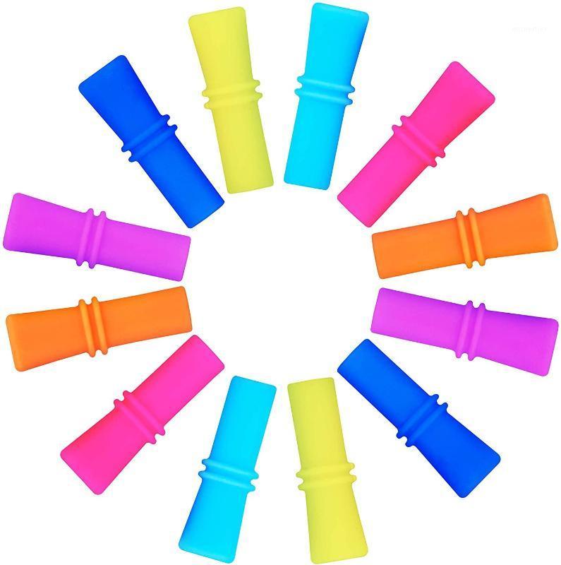 

24PCS Silicone Straw Tips Multicolored Grade Straws Tips Covers Only Fit for 1/4 Inch Wide(6MM Outdiameter) Stainless Stee1