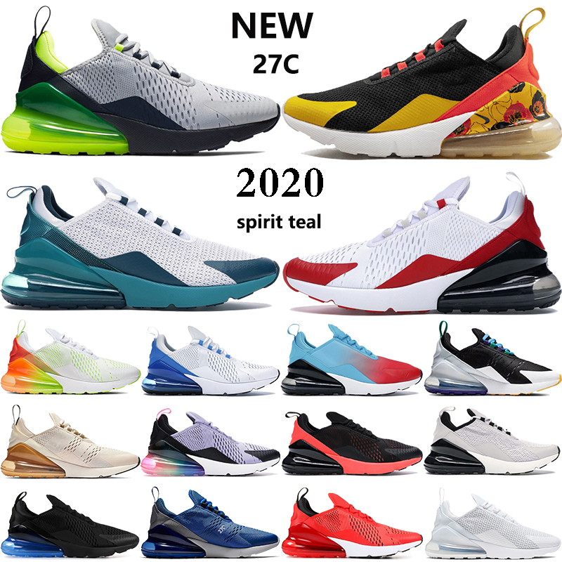 

New 270s mens running shoes spirit Seattle Away teal Bred white university red Oil Grey men women trainers sneakers US 5.5-11, 40-45 seattle away