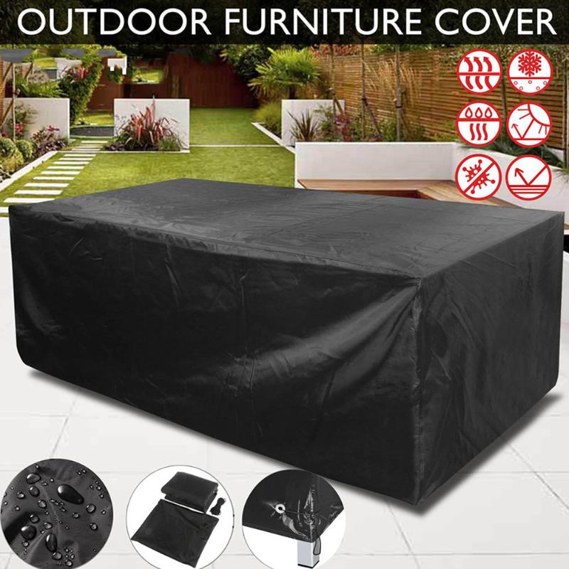 

Waterproof Furniture Cover Patio Outdoor Table and Chair Cover (Black