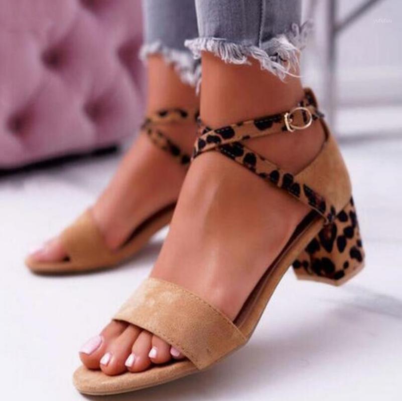 

OllyMurs Summer Thick Heeled Women Sandals Pumps Flock Buckel Strap Thick High Heels Woman Shoes Sandalias De Salto Alto1, Black