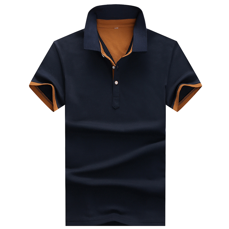 

2021 Polo Shirt for Men's Poloshirt Business Clothes Mode Summer Hombre Paragraphs New K49 5E0M, Black(coffee cuff)