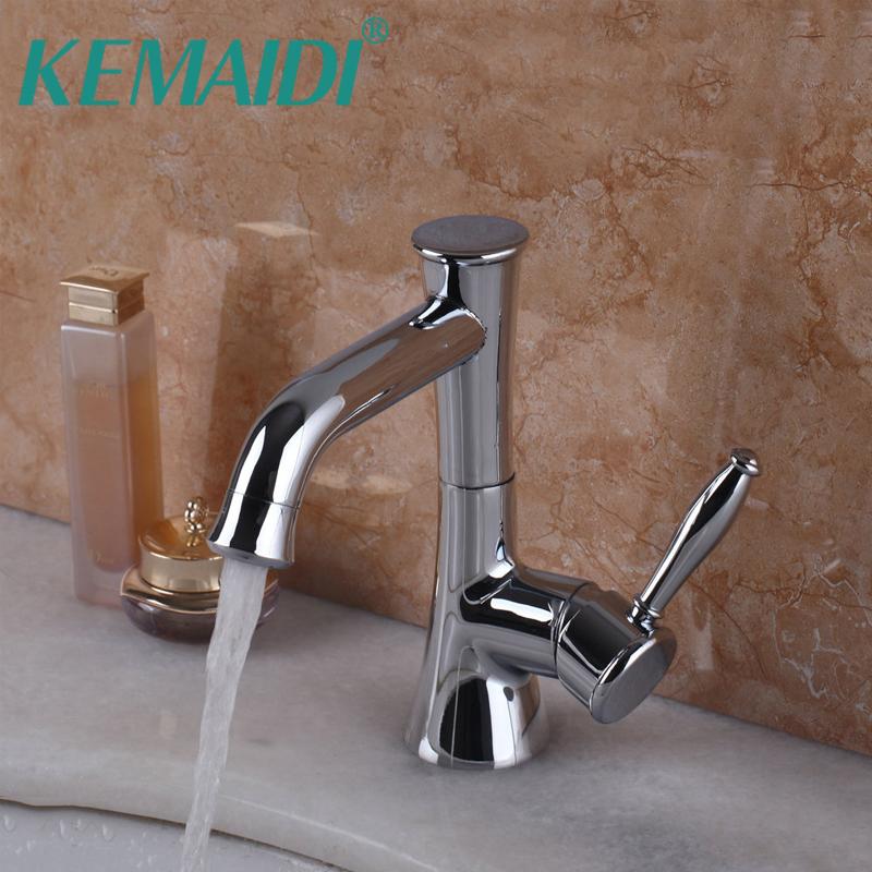 

KEMAIDI UK Bathroom Faucets Sink Mixer Water Tap w/ Single Handle Single hole Taps torneira cozinha grifo Deck Mounted