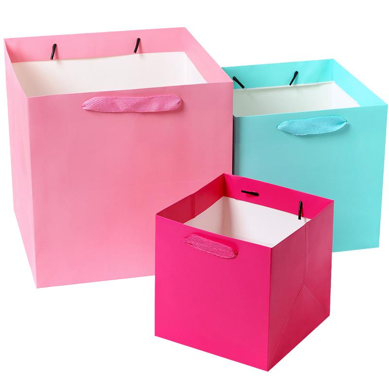 

10pcs Multiple Sizes Square Craft Paper Box Bag New Craft Wedding Favor Gift Boxes Home Party Environmental Protection Kraft Bag
