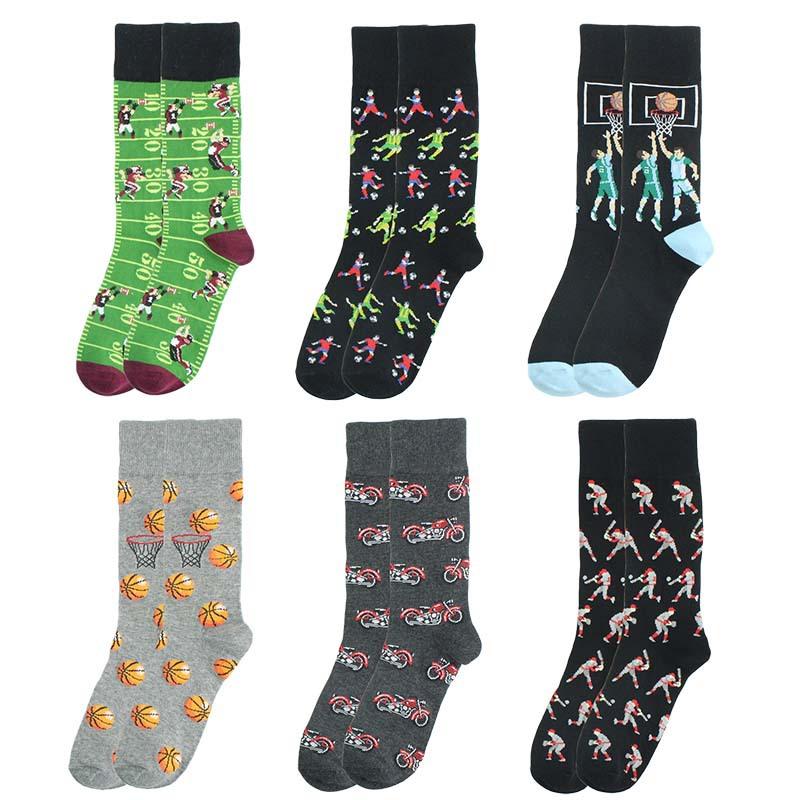 

Sports style series men's socks Basketball creative cotton socks lovers