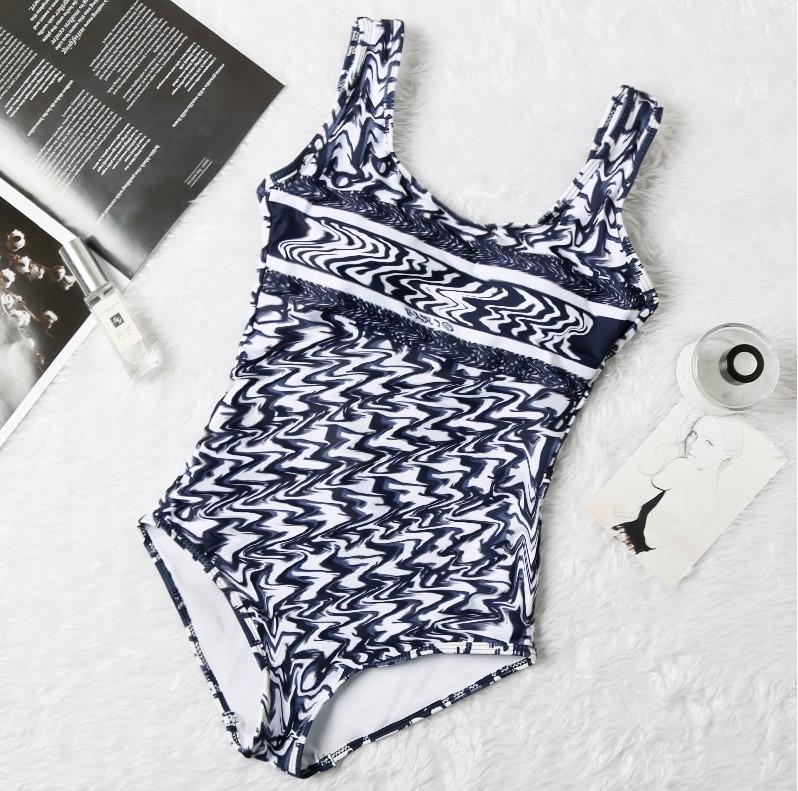 Womens Bikini Sexy Beach Bikinis Summer Split Swimsuit Fashion Letter Printed Strappy Siamese Split Style Swimwear One Piece 2021-image-754653601