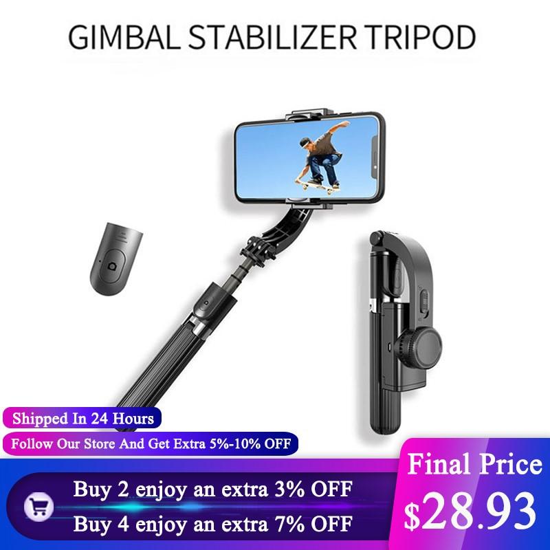 

Bluetooth Remote Control Selfie Stick Handheld Gimbal Stabilizer Tripod Suitable For XR Smart Phone Camera Tool With Gyroscope