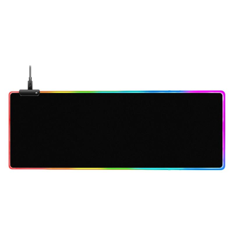 

Gaming Mouse Pad, RBG Light Mode Mouse Pad Lock Edge Pad,Suitable for Gaming Keyboard Office,Bigger Thicker