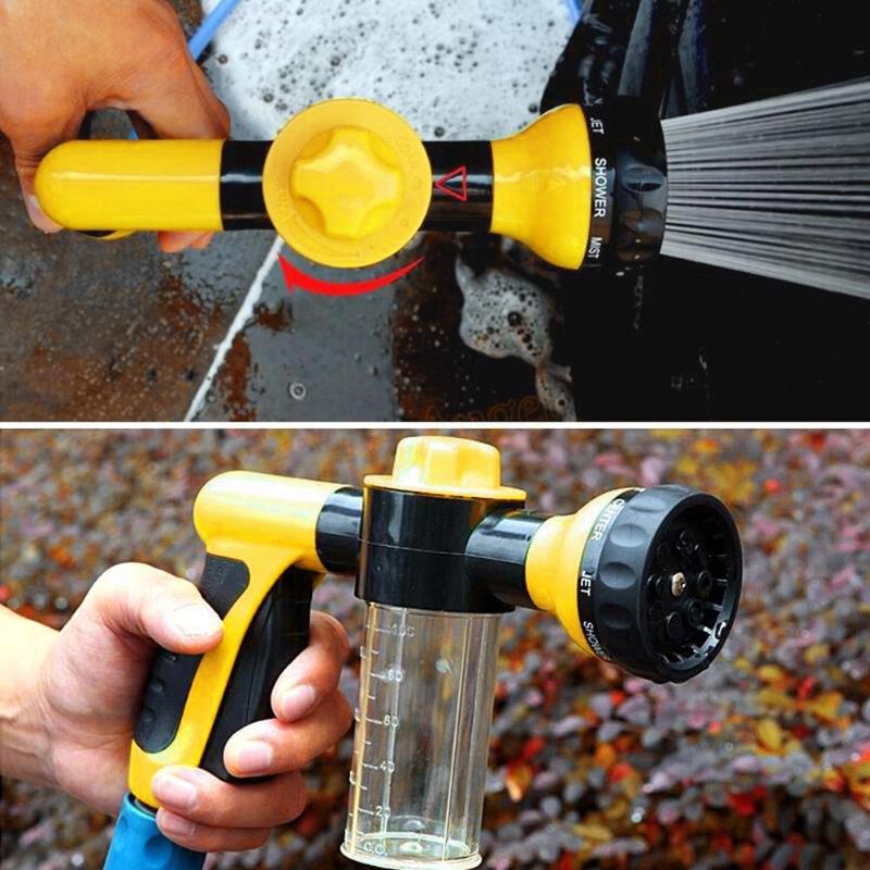 

High Pressure Power Water Guns Auto Car Jet Washer Garden Irrigation Watering Snow Foam Gun Spray Sprinkler Cleaning Tool, Black