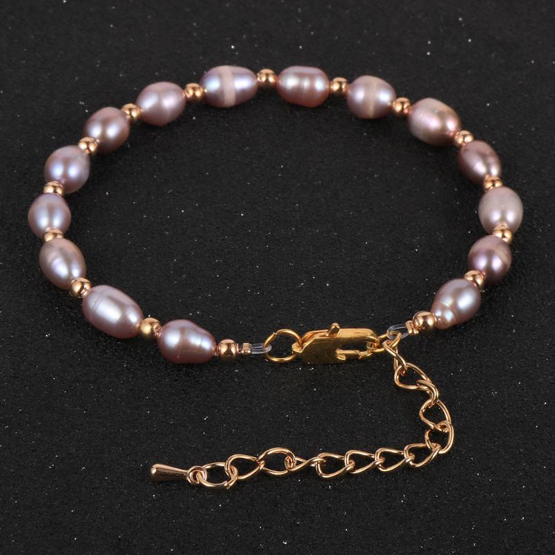 

Korean Women Classic Style Real Freshwater Pearls Bracelet Bride Wedding Jewelry