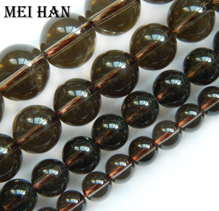 

Meihan Natural 6-12mm smooth round smoky crystal beads for jewelry making design fashion stone diy bracelet necklace wholesale1