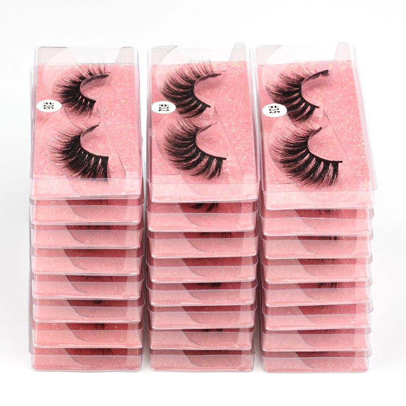 

20/30/50/100 Pairs Wholesale Lashes 3D Mink Eyelashes Natural Long False Eyelashes Fluffy Mink Lashes Makeup Extension cilios